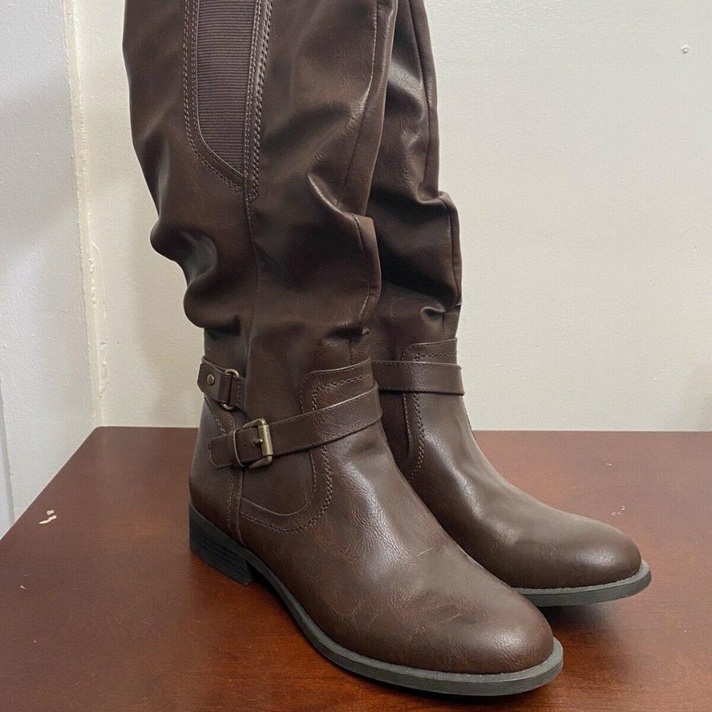 White Mountain Womens Brown Boots Shoes Size 9M